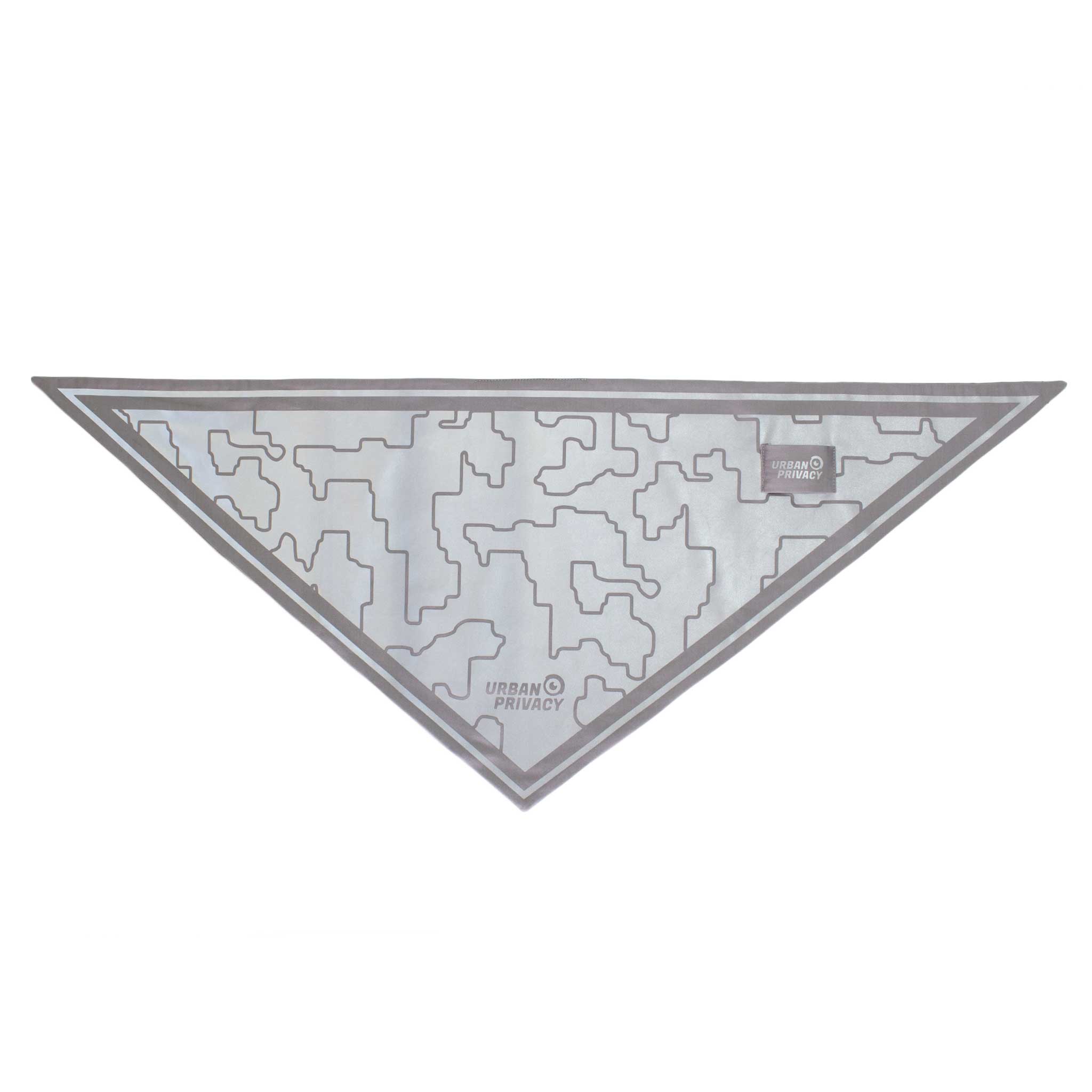 DREIECKS BANDANA | Unisex Dreieckstuch mit reflektierenden Print gegen Blitzlichtfotos aus Bio-Baumwolle