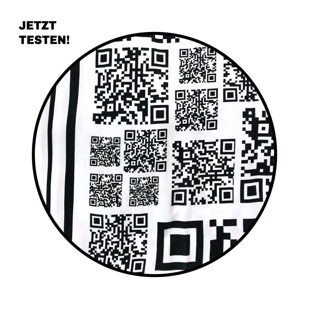 STOP TAKING PICTURES OF ME I Unisex Schal mit QR-Code Print für mehr Privatsphäre, aus Tencel