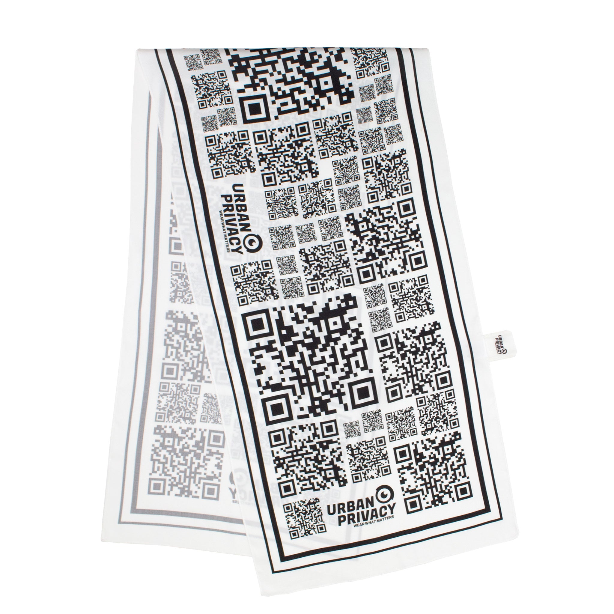 STOP TAKING PICTURES OF ME I Unisex Schal mit QR-Code Print für mehr Privatsphäre, aus Tencel