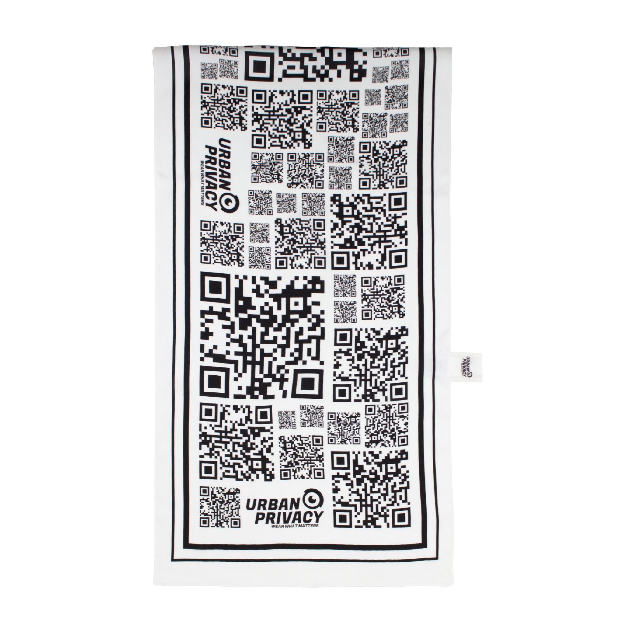 STOP TAKING PICTURES OF ME I Unisex Schal mit QR-Code Print für mehr Privatsphäre, aus Tencel