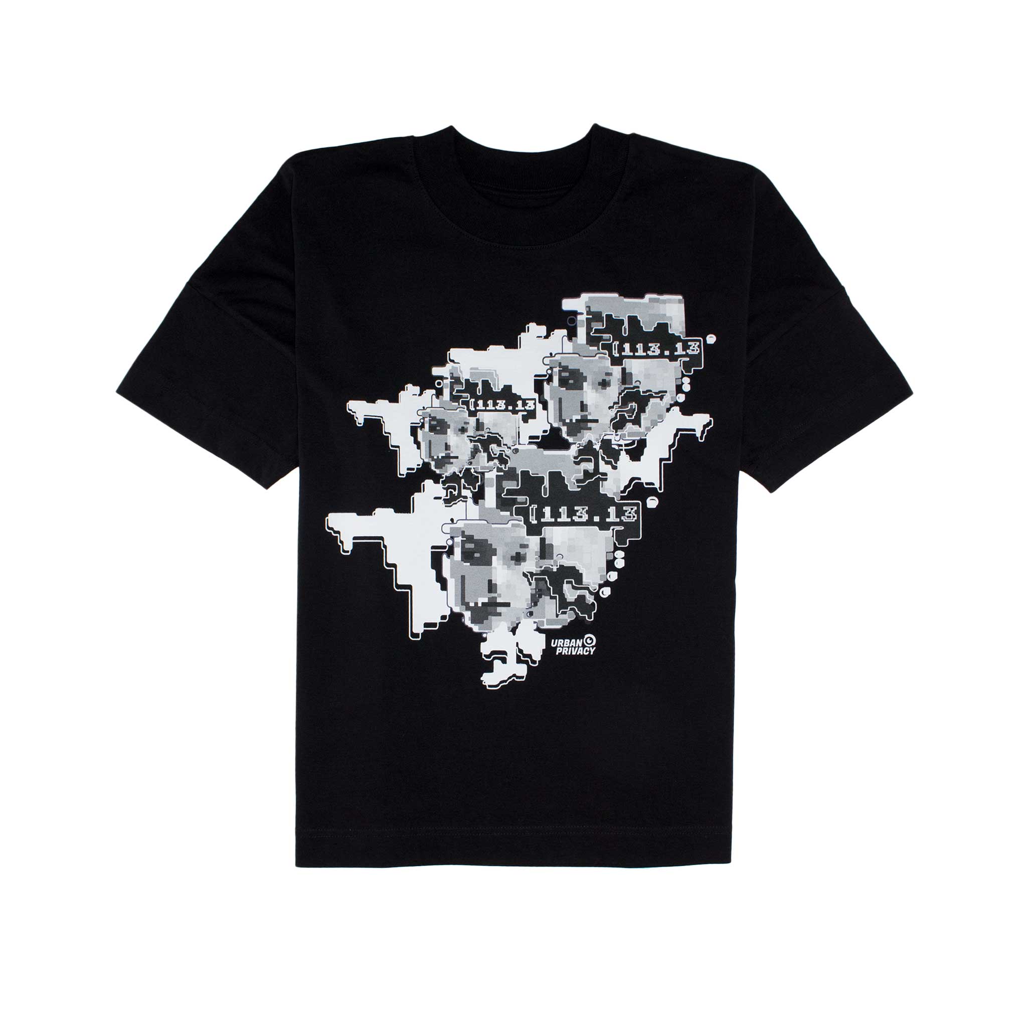 FACEPTION RELOADED | Unisex T-Shirt mit Print, das Gesichtserkennung verwirrt, aus Bio-Baumwolle