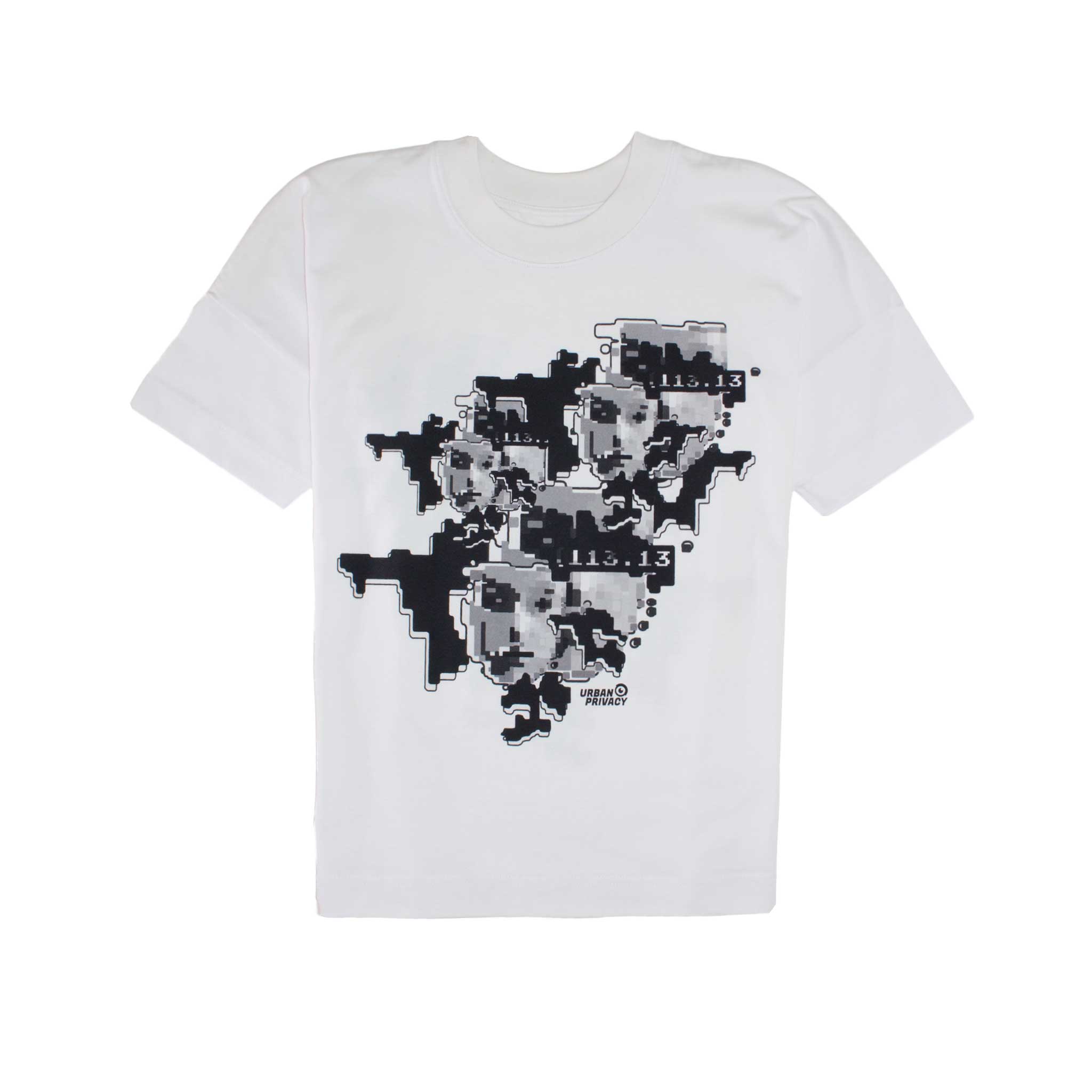 FACEPTION RELOADED | Unisex T-Shirt mit Print, das Gesichtserkennung verwirrt, aus Bio-Baumwolle