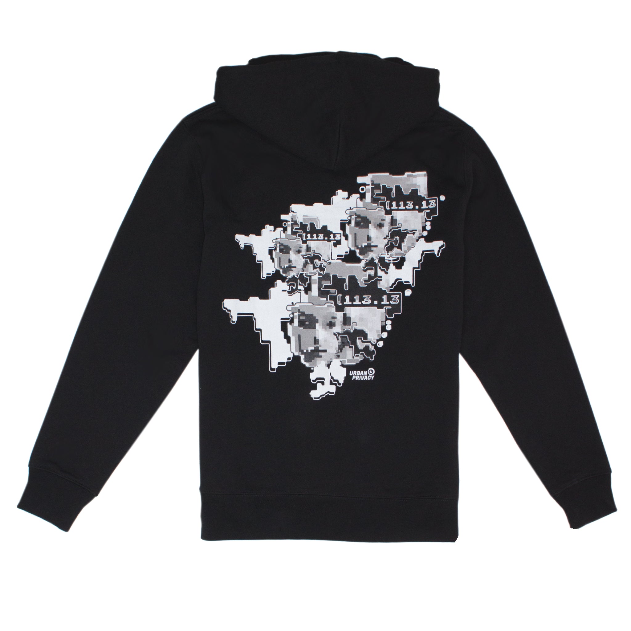 FACEPTION RELOADED | Unisex Hoodie mit Print, das Gesichtserkennung verwirrt, aus Bio-Baumwolle