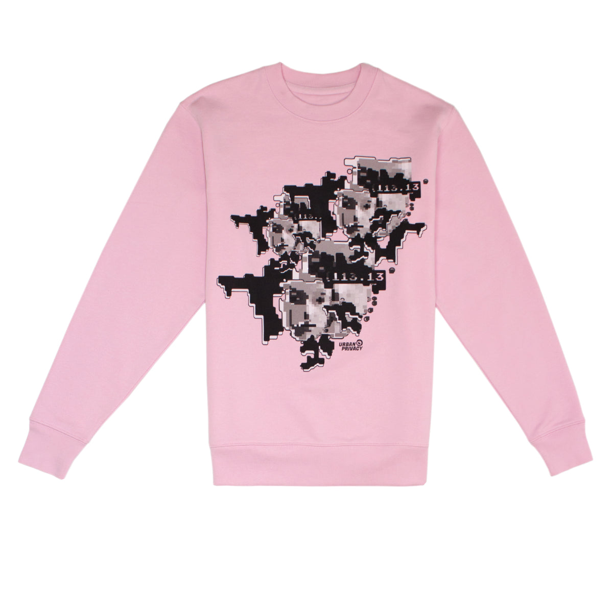FACEPTION RELOADED Sweatshirt in cotton pink – Anti-Facial 