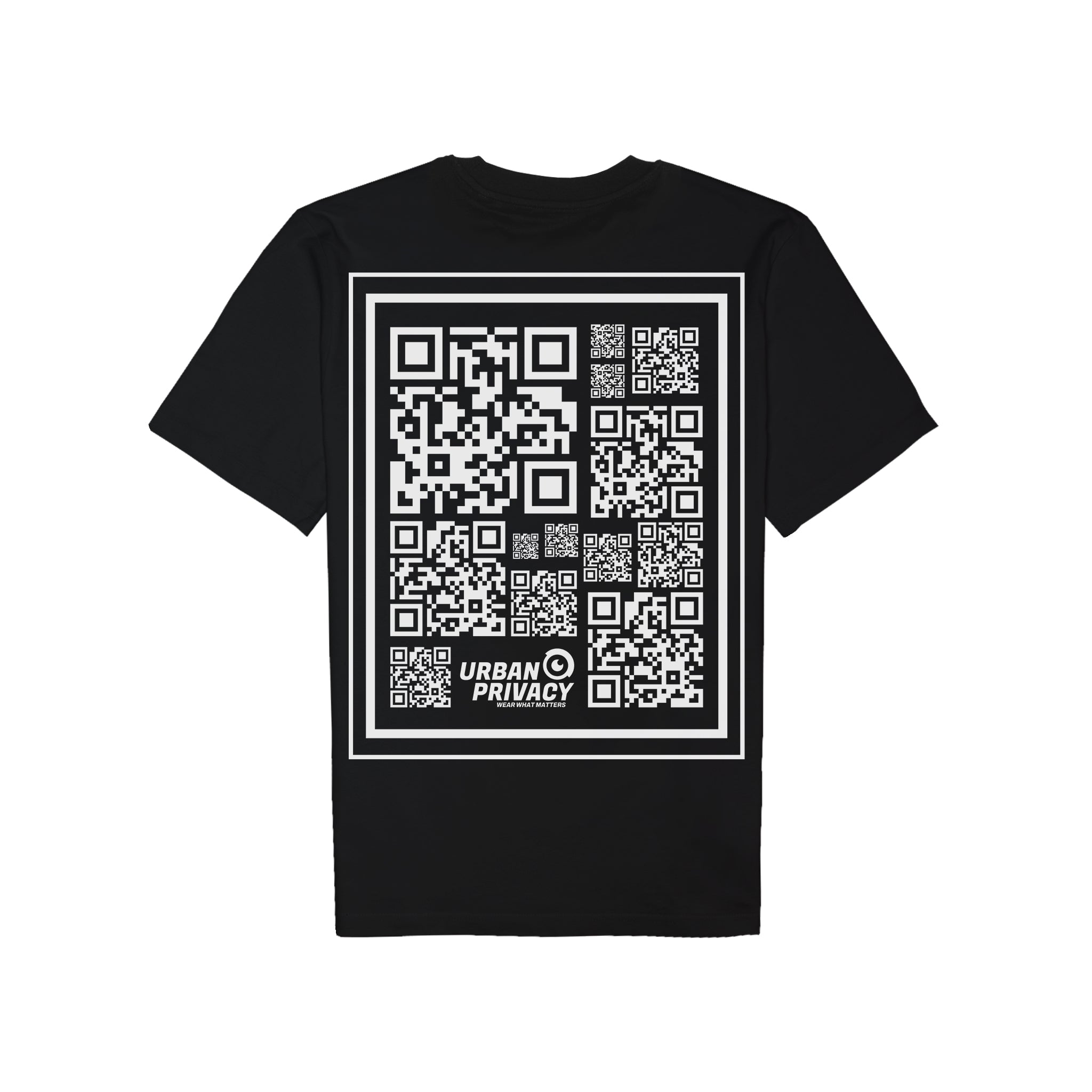 NO PHOTOS PLS] QR-Code Print | Own Your Digital Image Slim Fit Tee