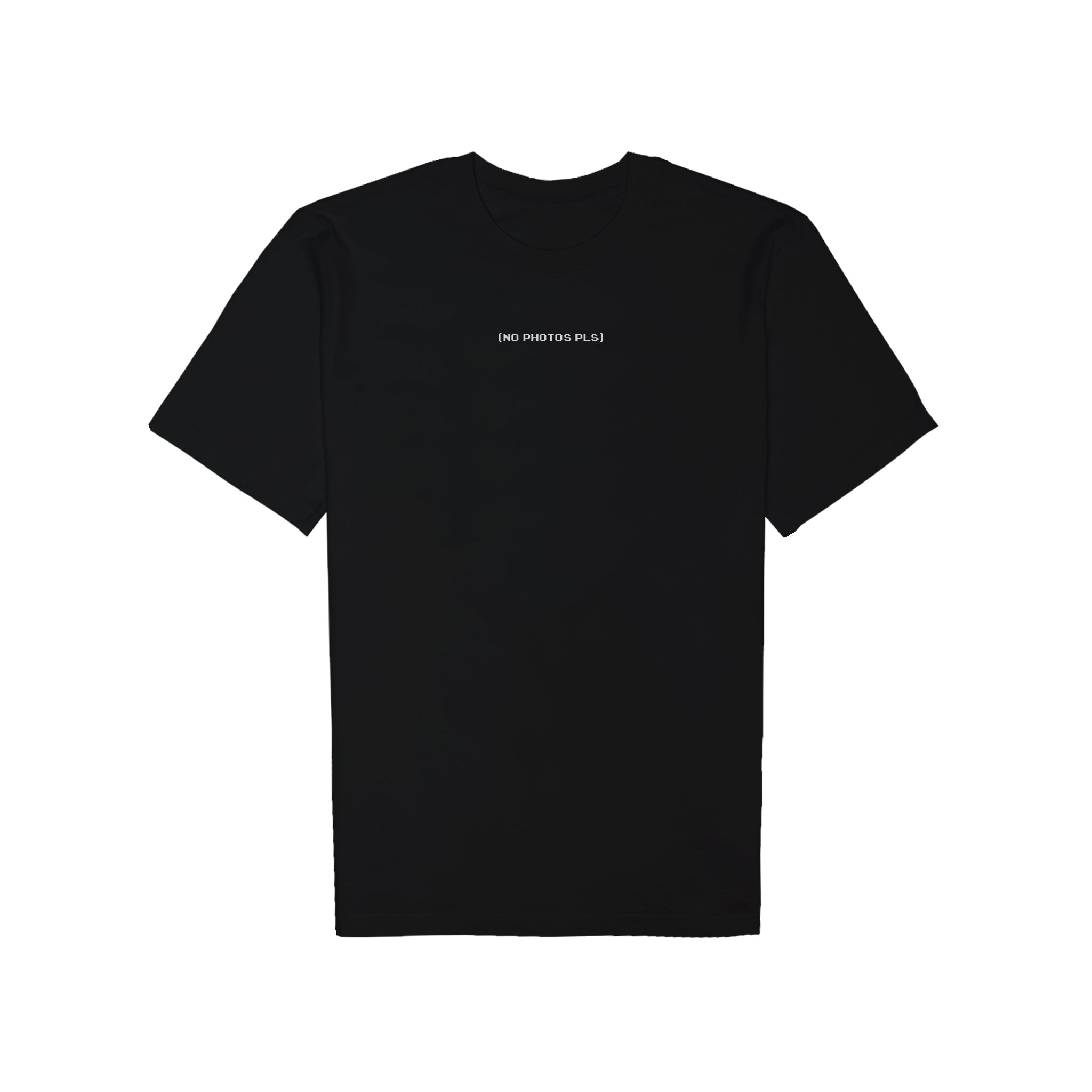 [NO PHOTOS PLS] | Eco Unisex Slim Fit T-Shirt Look But Don't Capture QR-Code Print in Black