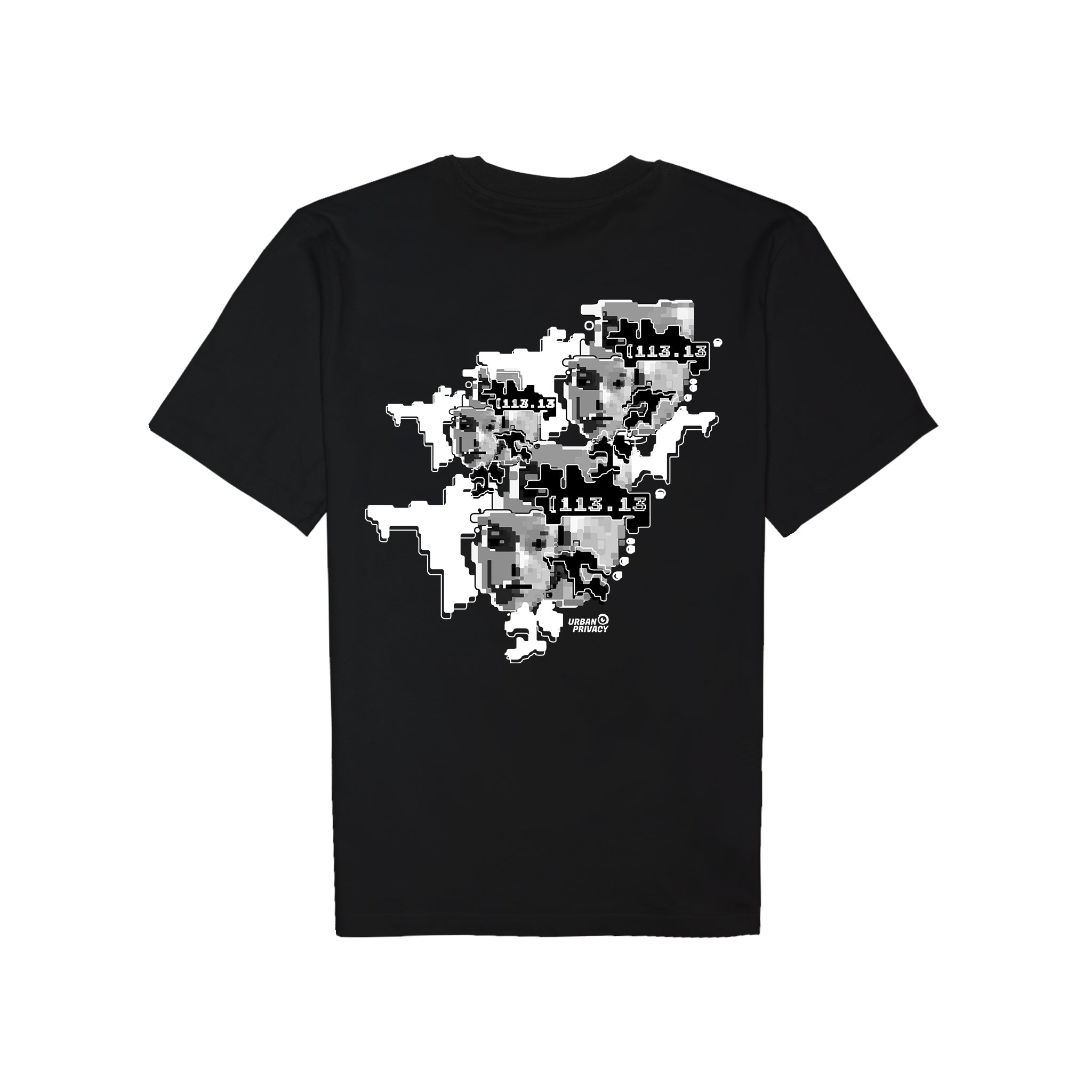 FACEPTION RELOADED | Unisex Slim-Fit T-Shirt mit Print, das Gesichtserkennung verwirrt, aus Bio-Baumwolle 