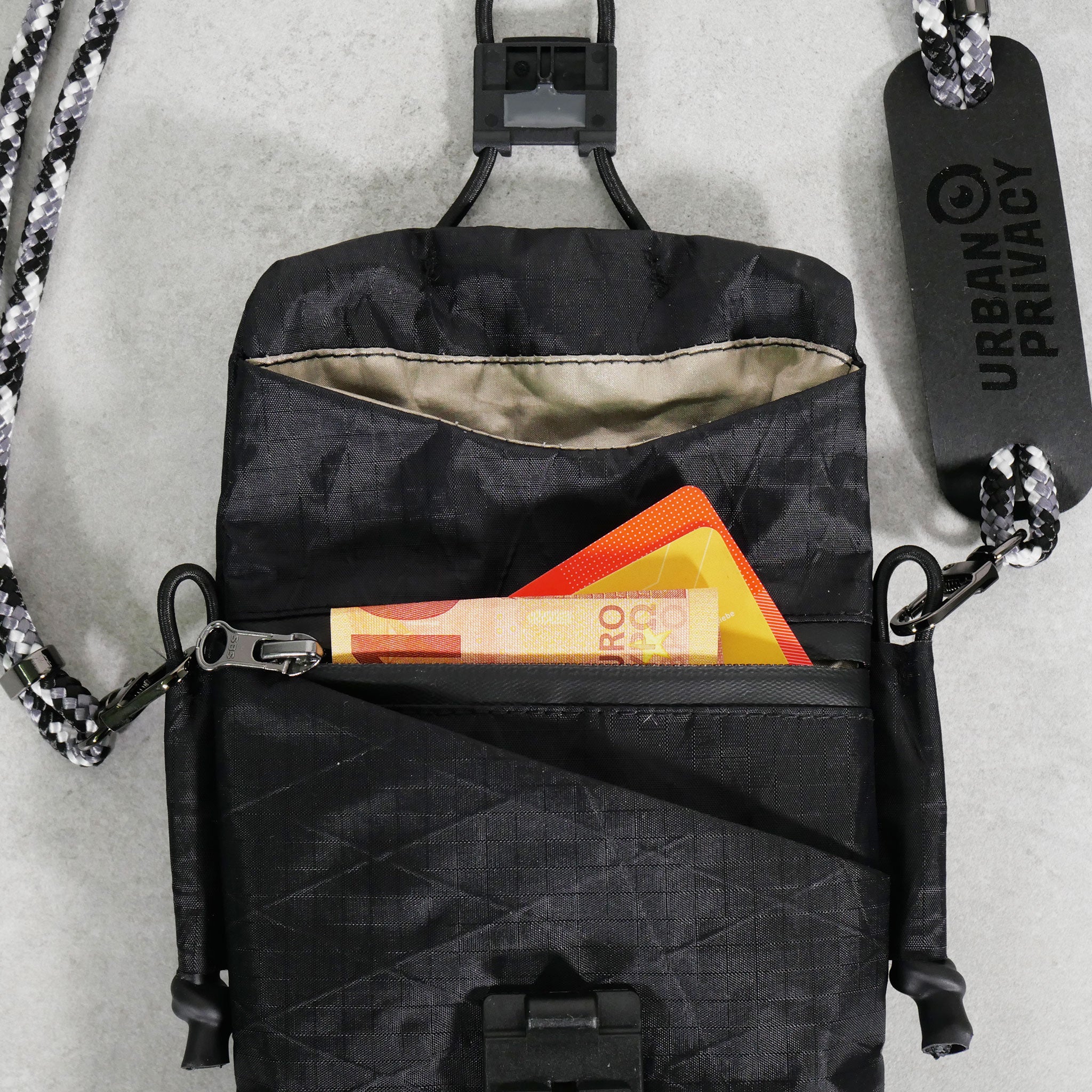 OFLAIN V2 - the anti-tracking faraday bag with stylish smartphone necklace